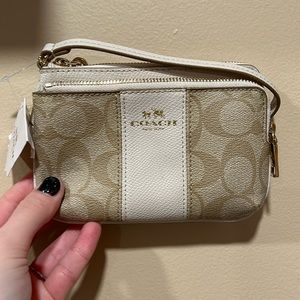 Small coach wristlet